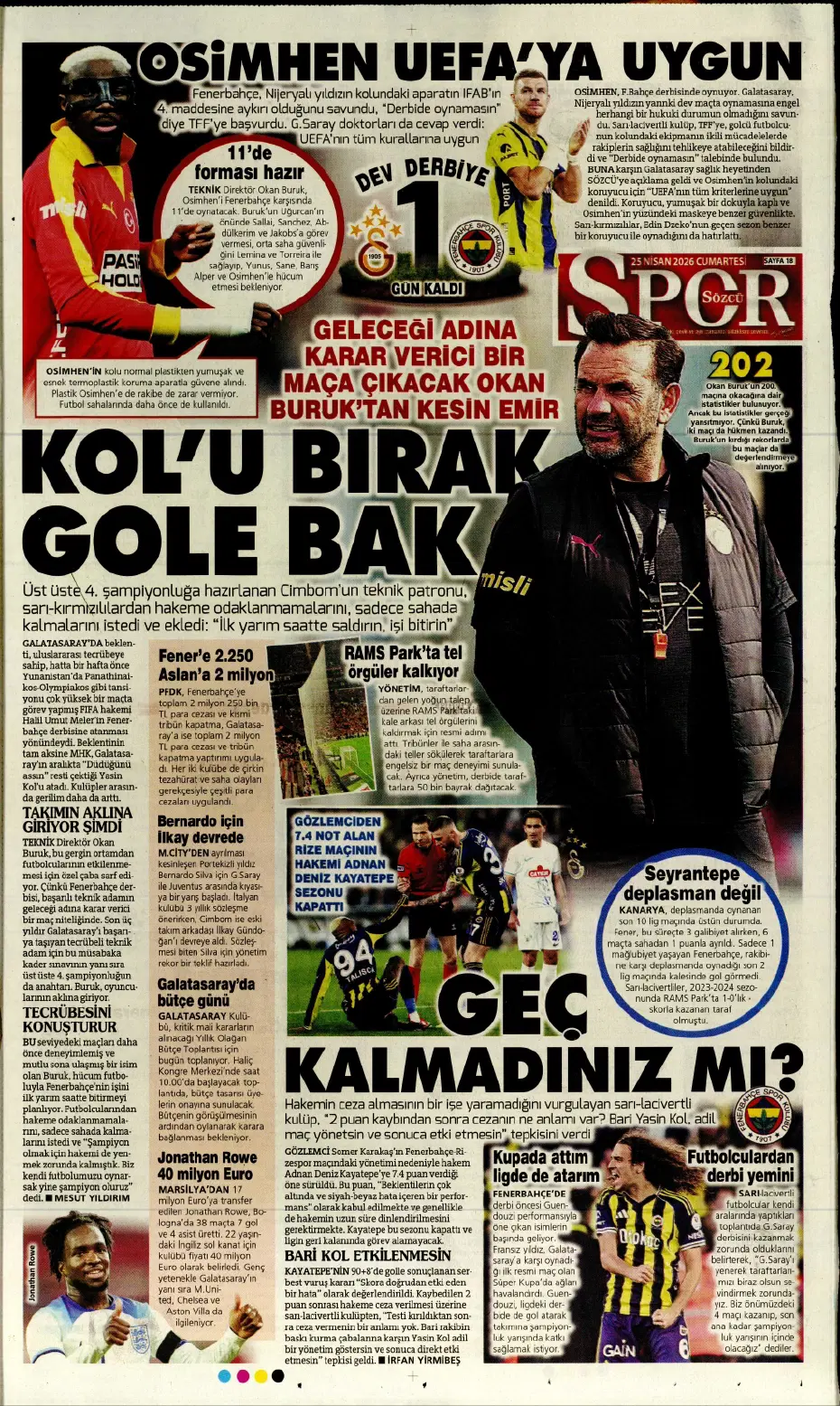 "Orkun Kökçü için 60 milyon euroyu gözden çıkardılar" | Sporun manşetleri - 6