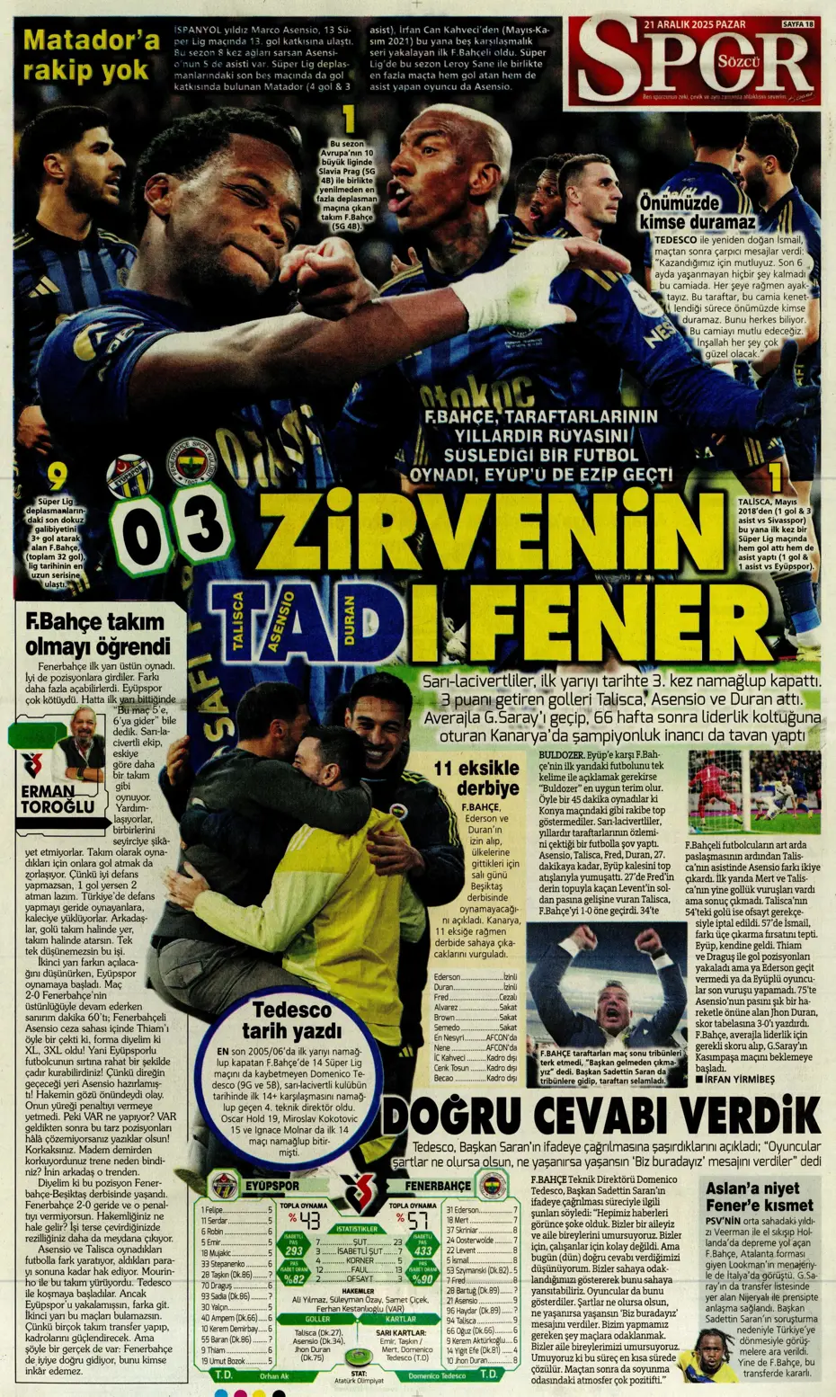 "Transferde Yusuf Sarı bombası" | Sporun manşetleri - 17