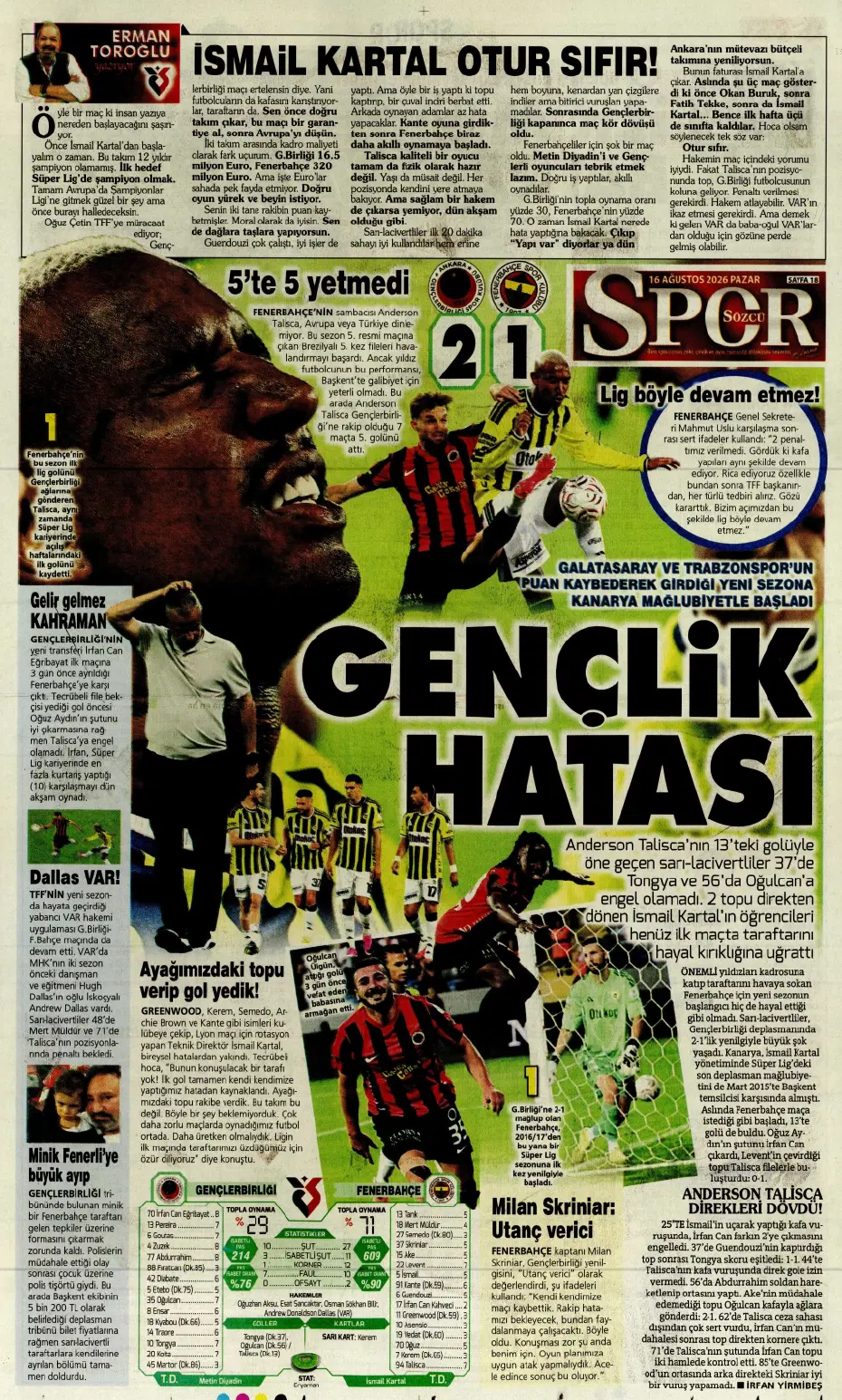 Jorge Mendes devreye girdi, Fenerbahçe'de flaş ayrılık adım adım geliyor | Sporun manşetleri - 7