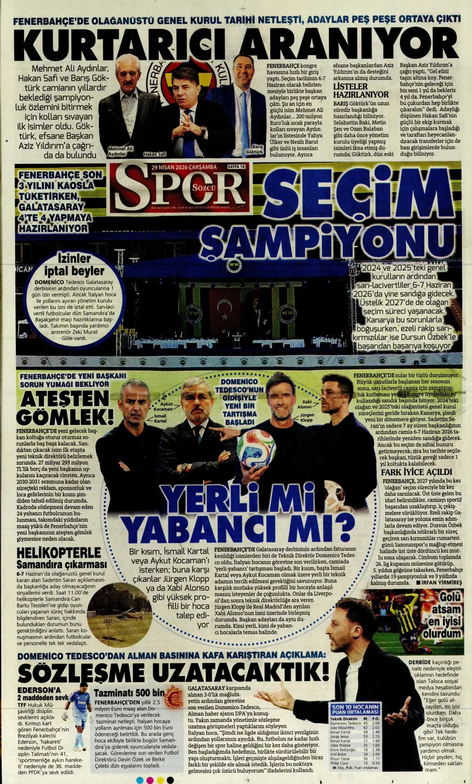 Daha fesih imzası kurumadan Tedesco'ya talip çıktı | Sporun manşetleri - 16