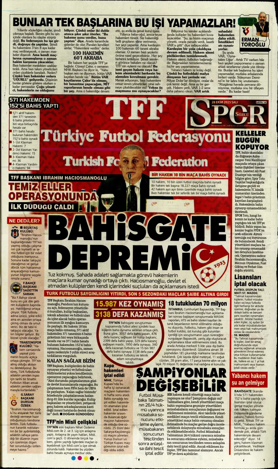 "Galatasaray'dan ocakta 2 bomba transfer" | Sporun manşetleri - 9 "Galatasaray'dan ocakta 2 bomba transfer" | Sporun manşetleri - 9