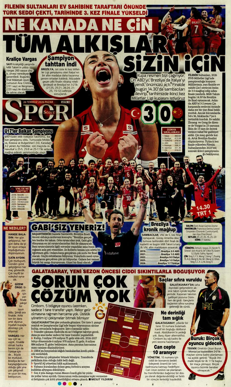 "Darwin Nunez geliyor" | Sporun manşetleri - 9