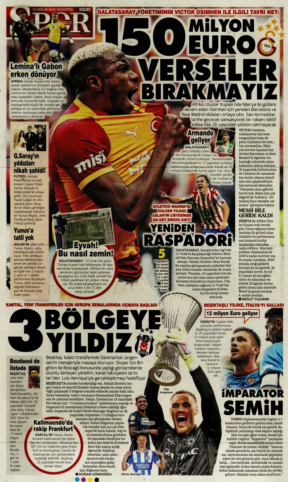 "Fenerbahçe'nin büyük umutlarla transfer ettiği isim Galatasaray'a" | Sporun manşetleri - 7