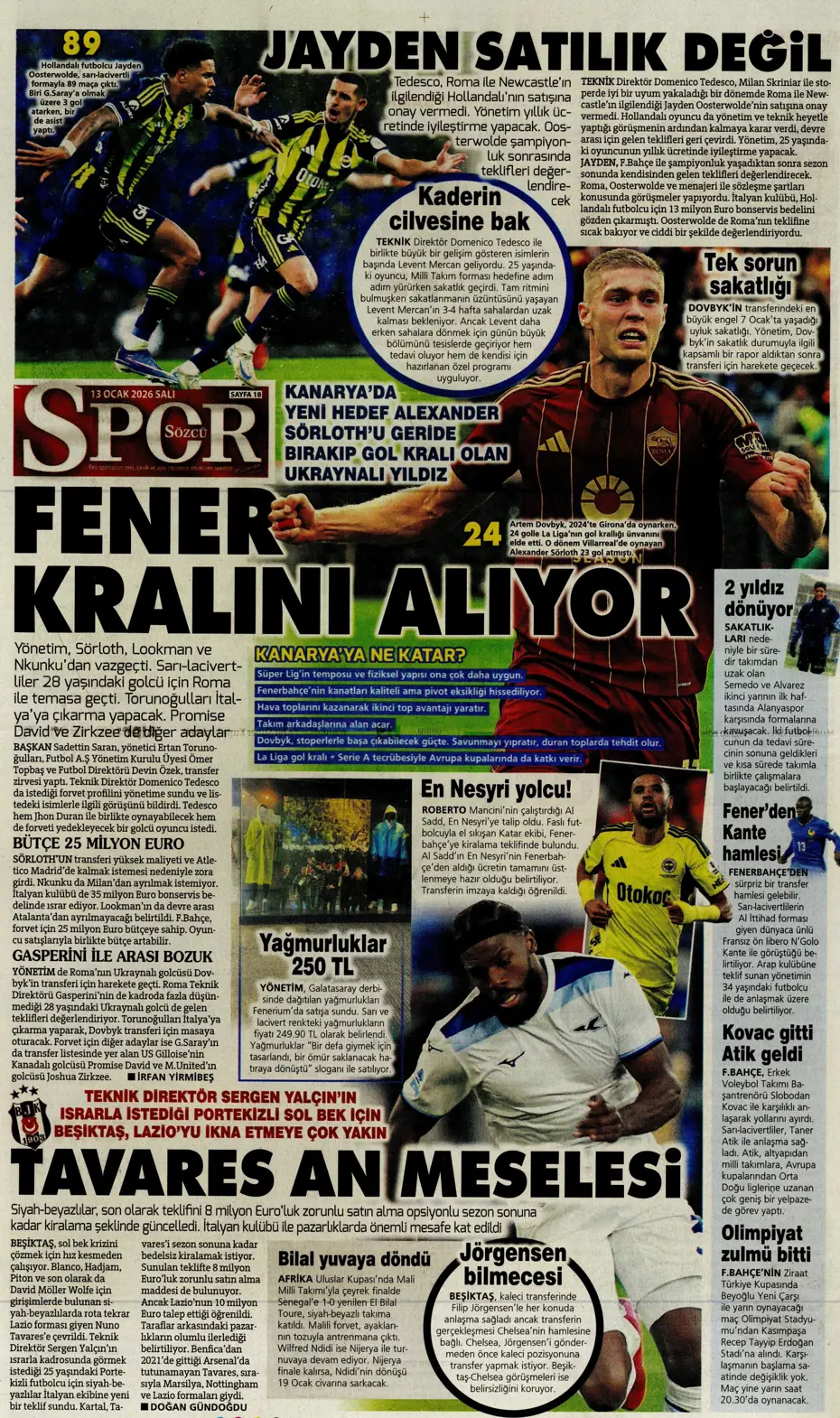 "Elveda! Fenerbahçe'de 20 milyon euroluk ayrılık" | Sporun manşetleri - 5
