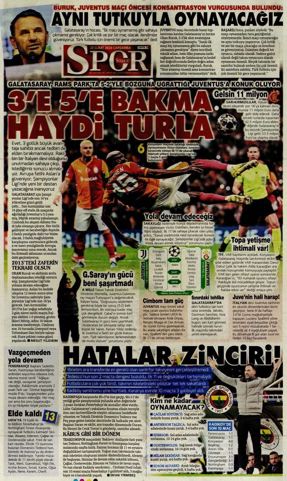 "Fenerbahçe'de Vedat Muriqi sürprizi yaşanıyor" | Sporun manşetleri - 9