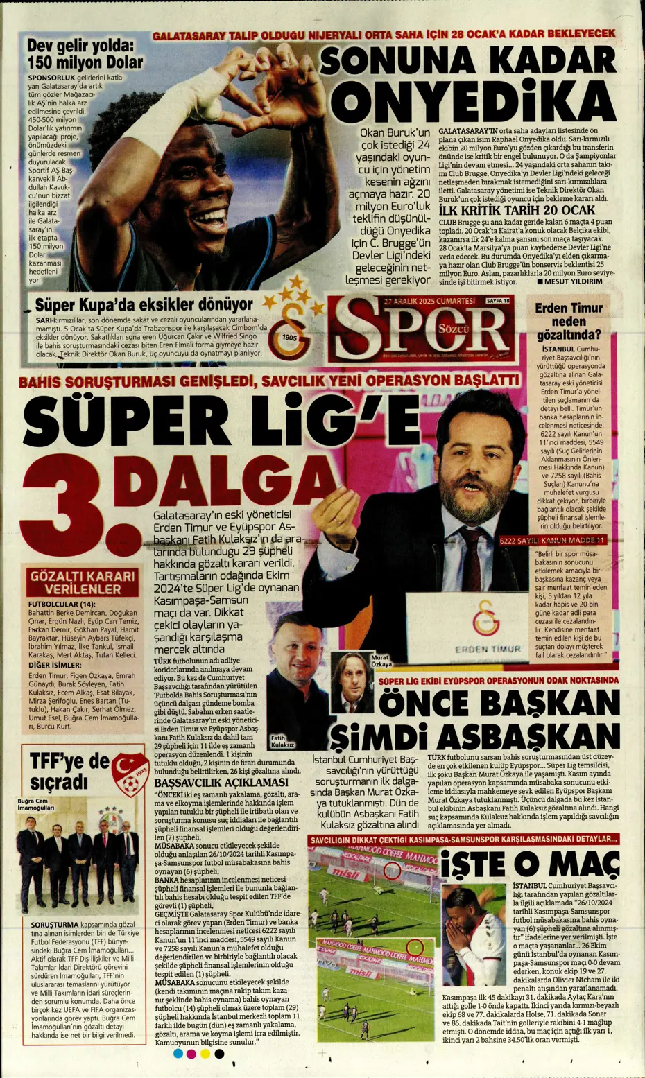 "Fenerbahçe'de 7 ayrılık birden" | Sporun manşetleri - 3 "Fenerbahçe'de 7 ayrılık birden" | Sporun manşetleri - 3