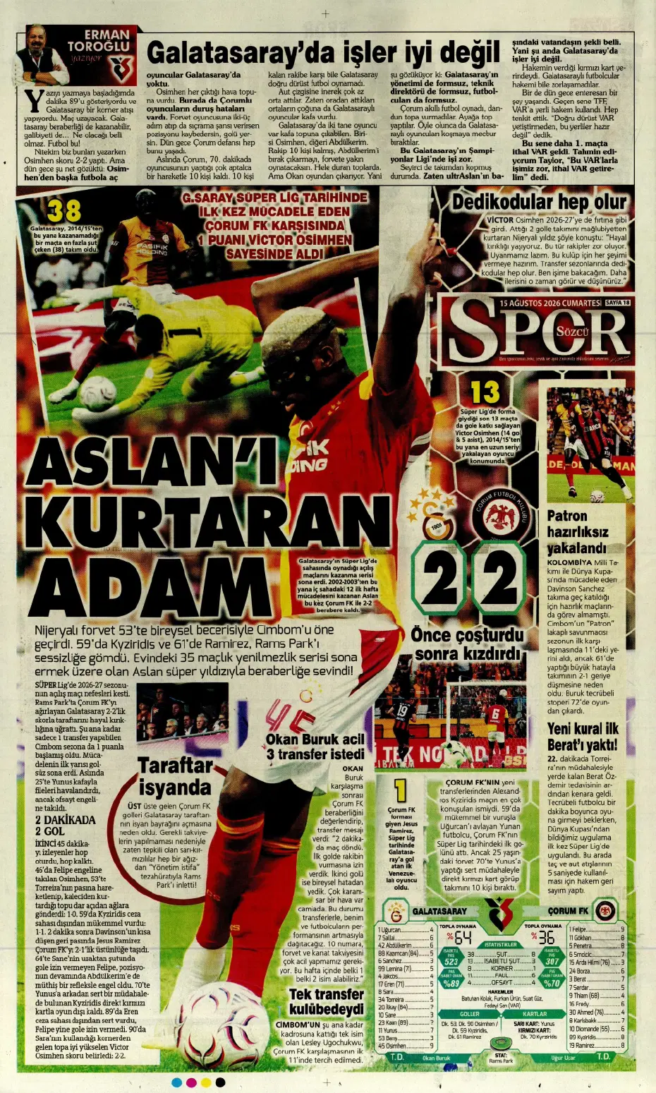 "Darwin Nunez geliyor" | Sporun manşetleri - 10 "Darwin Nunez geliyor" | Sporun manşetleri - 10