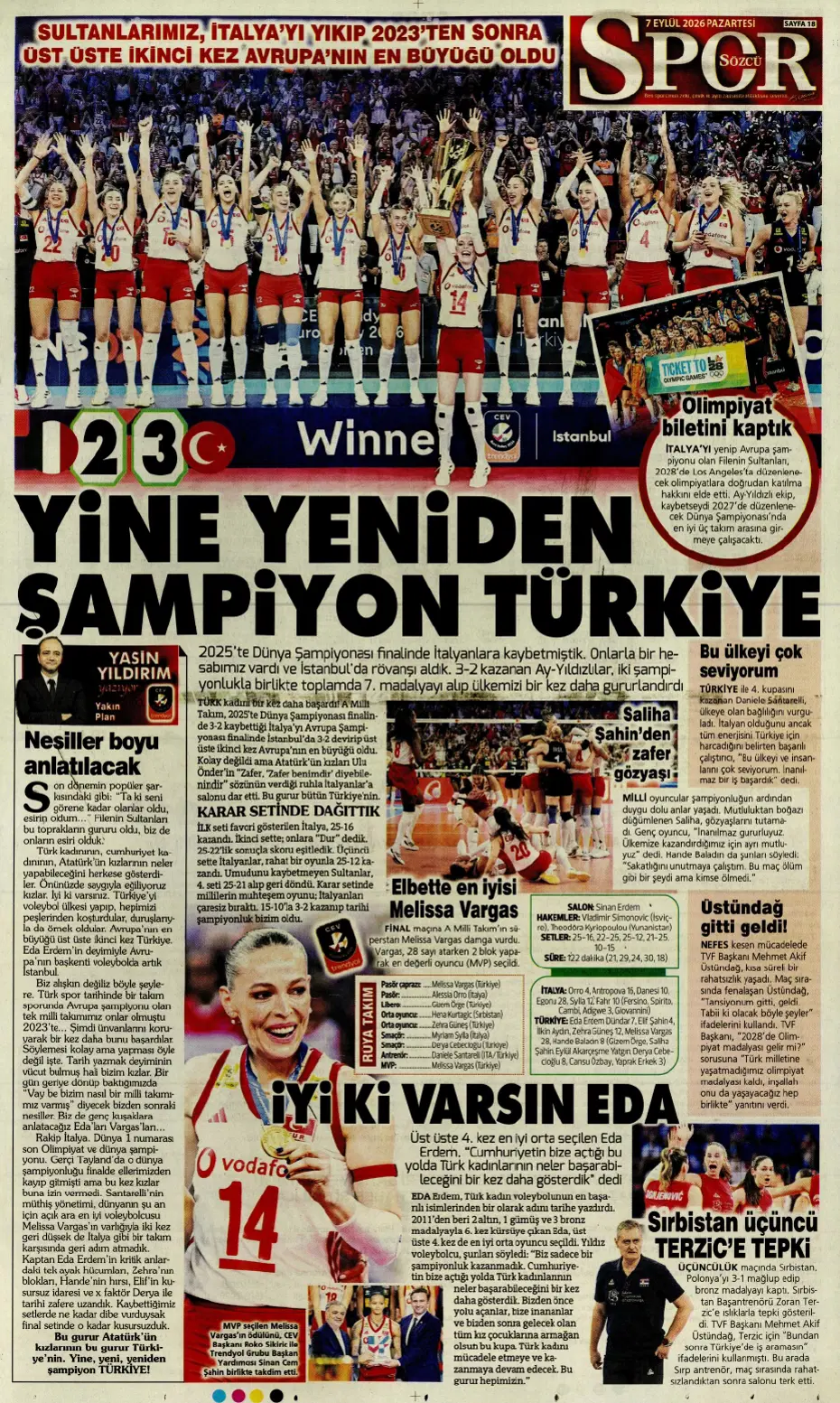 "İsmail Kartal'ın kader virajı" | Sporun manşetleri - 5