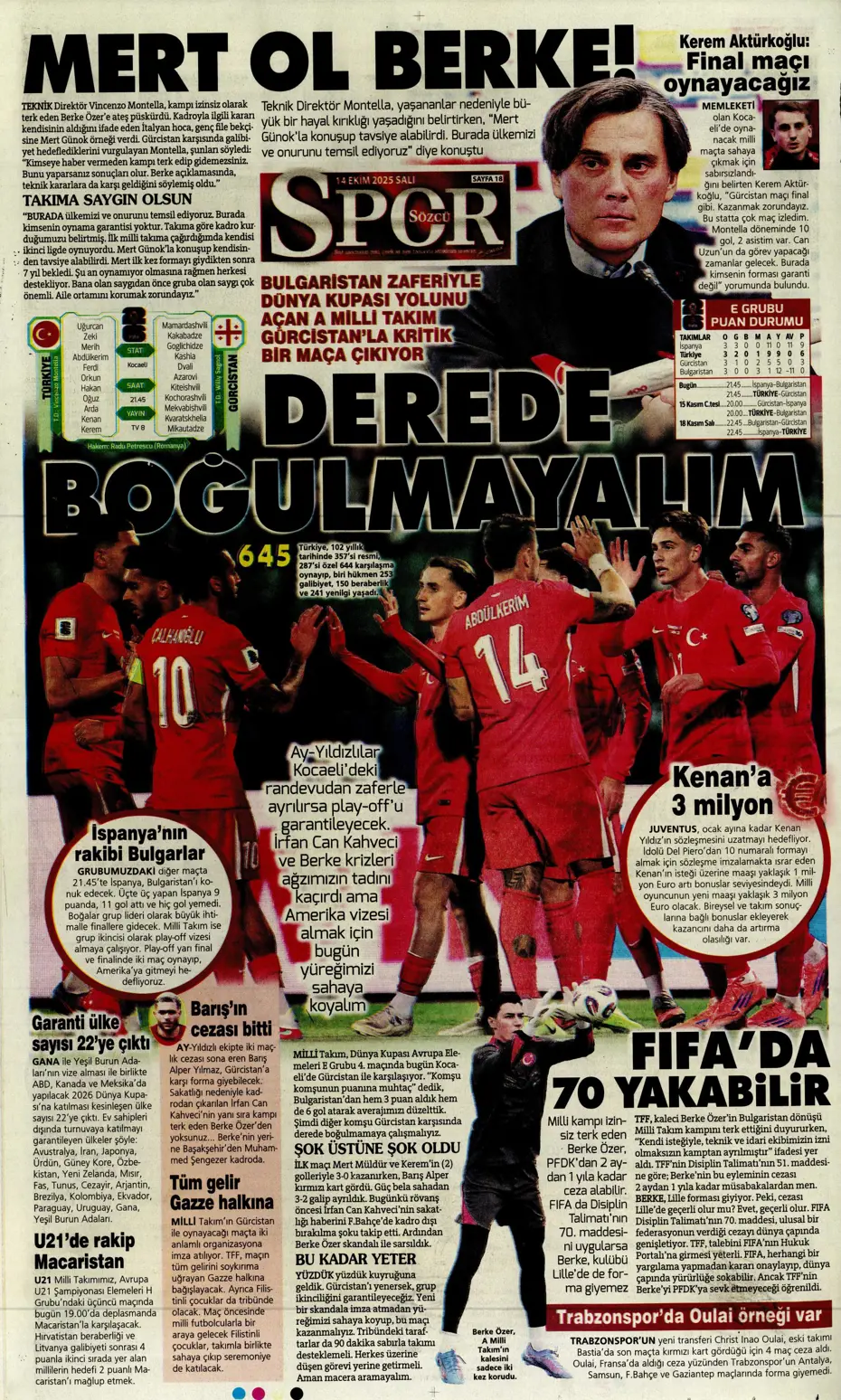 "Beşiktaş'ta İrfan Can Kahveci sürprizi" | Sporun manşetleri - 8 "Beşiktaş'ta İrfan Can Kahveci sürprizi" | Sporun manşetleri - 8