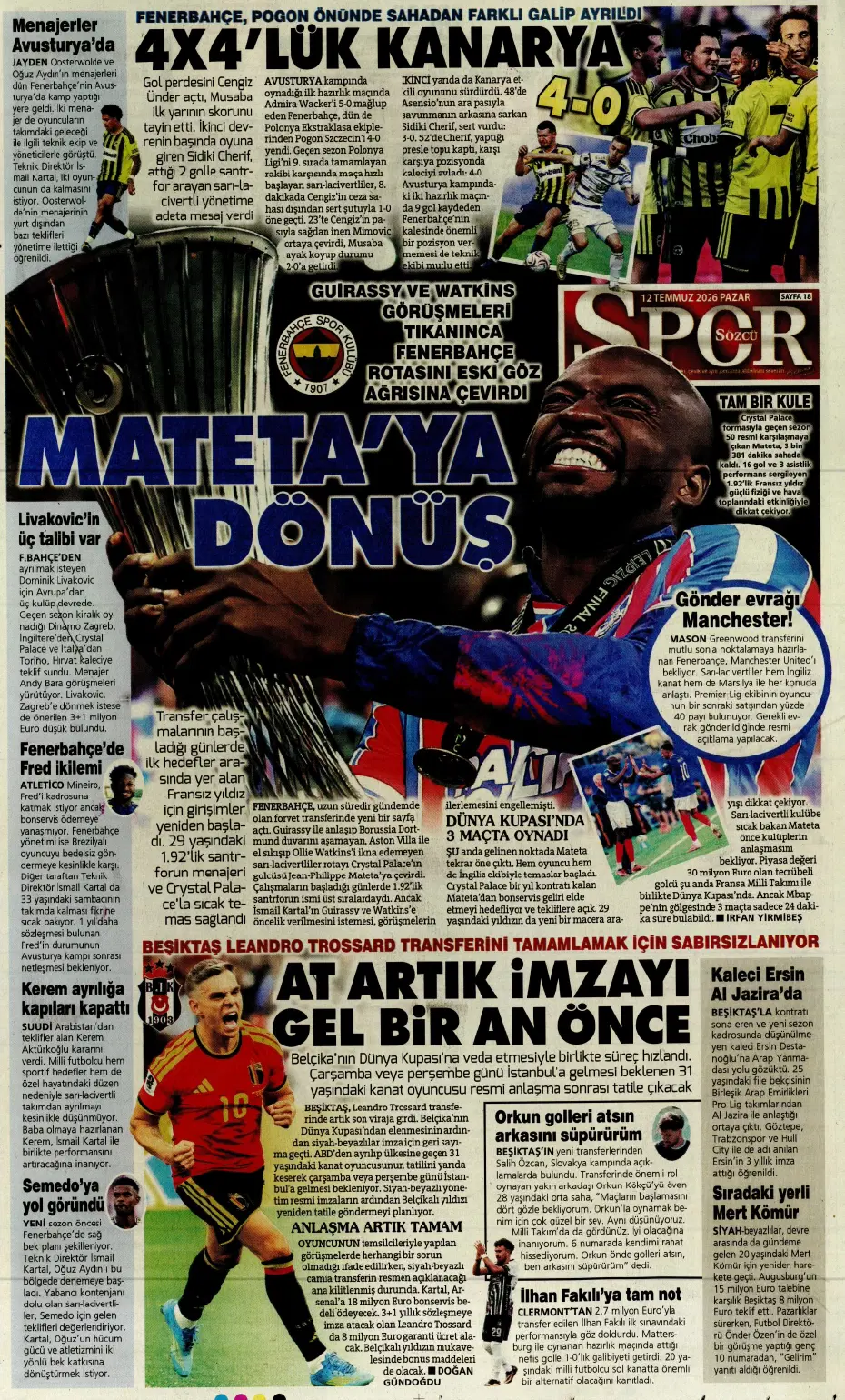 Galatasaray'a 50 milyon euroluk yıldız! İlk görüşme gerçekleşti | Sporun manşetleri - 4