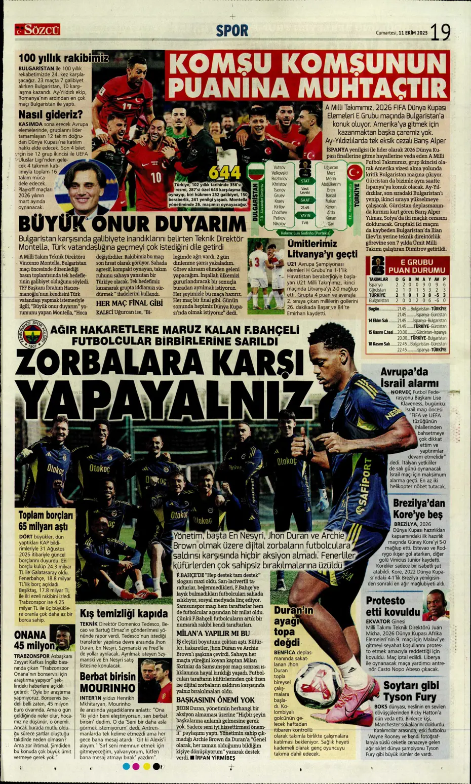 "Sergen Yalçın'ın yeni hedefi Çağlar Söyüncü" | Sporun manşetleri - 7