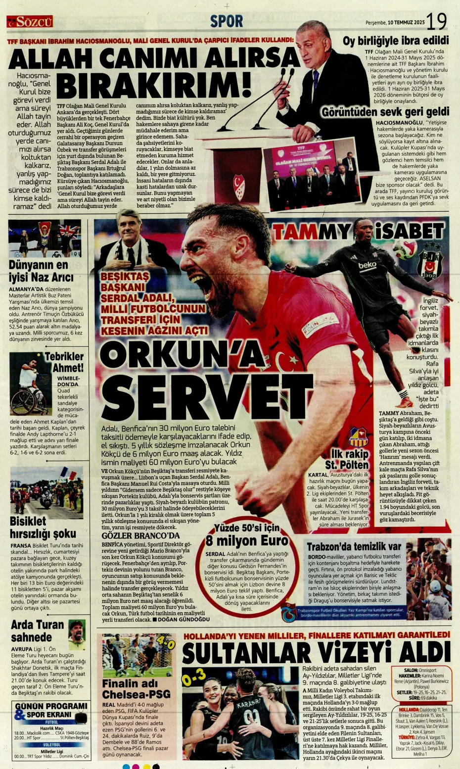 "Fenerbahçe'den Kerem Aktürkoğlu bombası" | Sporun manşetleri - 7