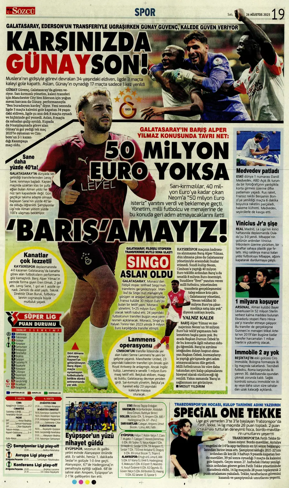 "Fenerbahçe, Zinchenko'yu bitiriyor" | Sporun manşetleri - 7