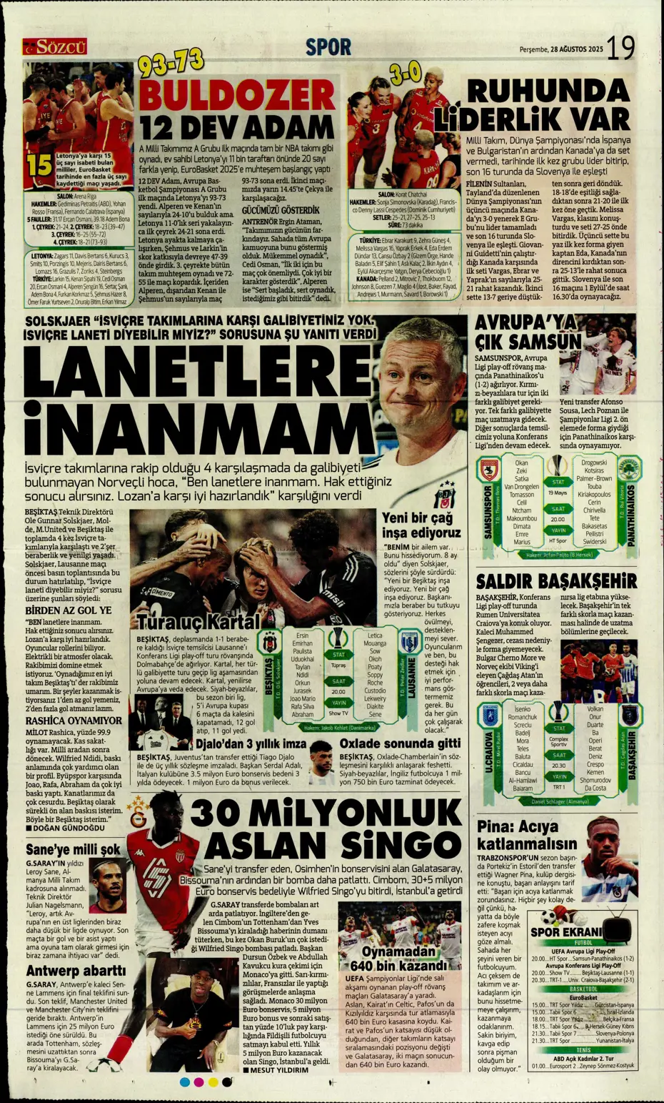 "Kerem Fenerbahçe'yi de Mourinho'yu da bitirdi" | Sporun manşetleri - 8