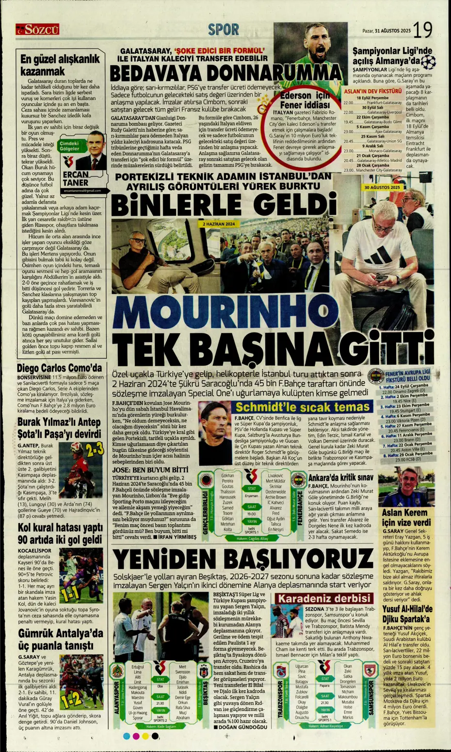 "Roger Schmidt'ten Fenerbahçe kararı" | Sporun manşetleri - 7