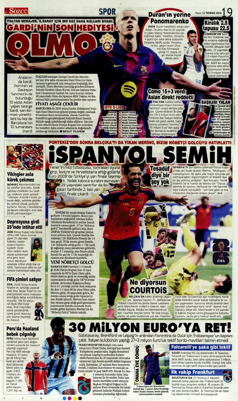 Galatasaray'a 50 milyon euroluk yıldız! İlk görüşme gerçekleşti | Sporun manşetleri - 5