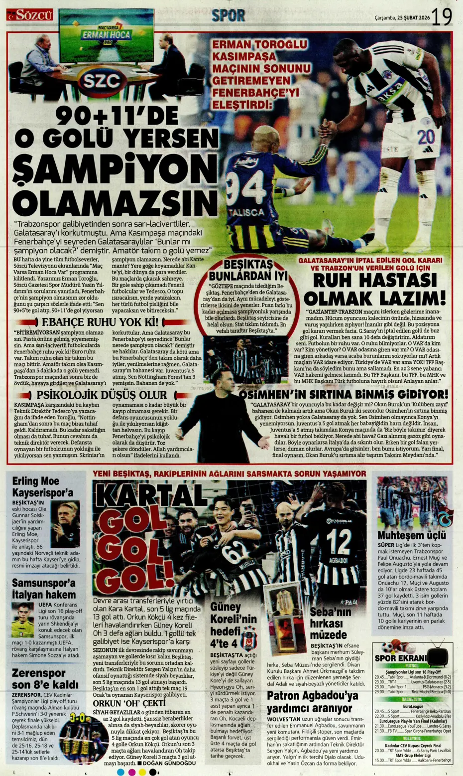 "Fenerbahçe'de Vedat Muriqi sürprizi yaşanıyor" | Sporun manşetleri - 4