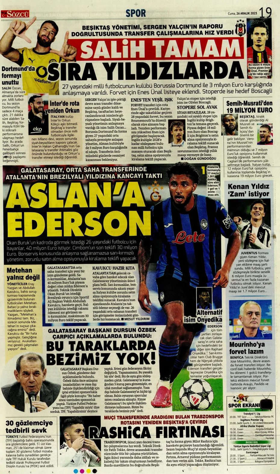 "Kerem Aktürkoğlu'na beklenmedik talip çıktı" | Sporun manşetleri - 11