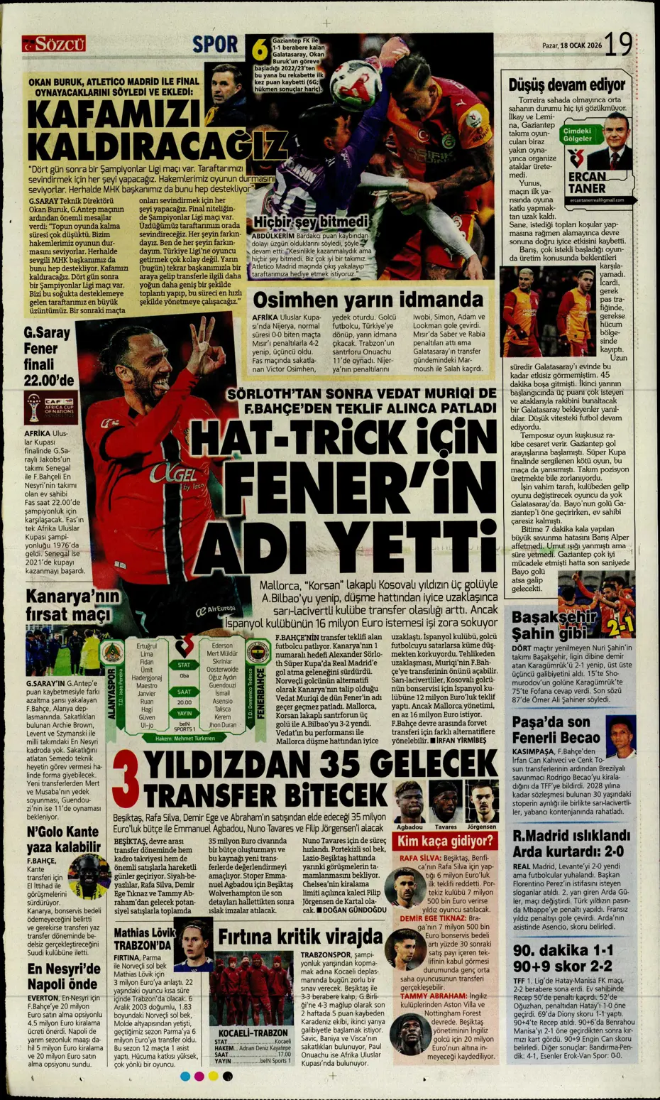 "Galatasaray'dan Gaziantep maçı sonrası transfer: Gemileri yaktı" | Sporun manşetleri - 3