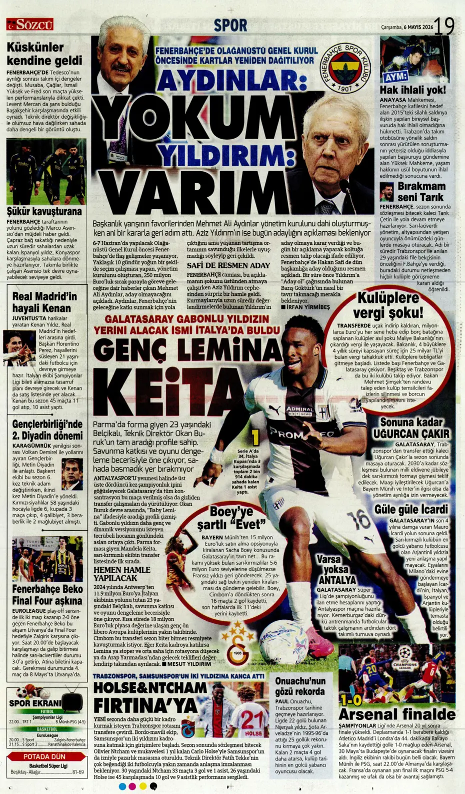 Sadettin Saran giderayak 3 yıldızı Fenerbahçe'ye kazandırıyor | Sporun manşetleri - 2 Sadettin Saran giderayak 3 yıldızı Fenerbahçe'ye kazandırıyor | Sporun manşetleri - 2