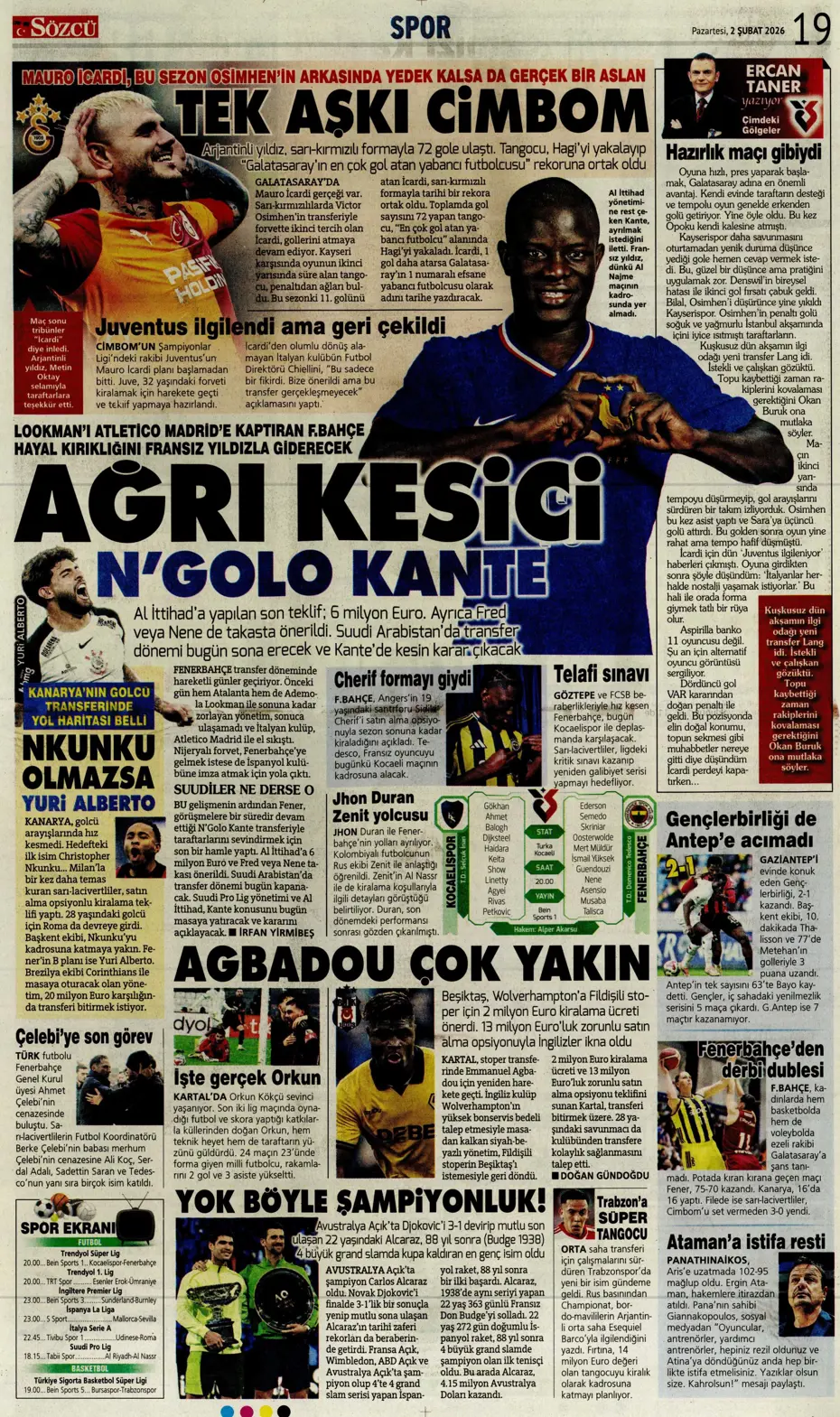"Lookman peşinata kurban gitti" | Sporun manşetleri - 18