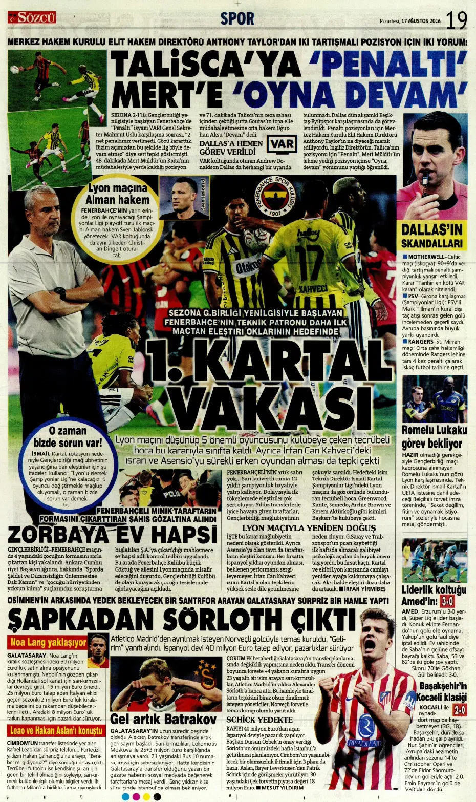 Fenerbahçe'de 2. kaptan Hakan Çalhanoğlu | Sporun manşetleri - 4 Fenerbahçe'de 2. kaptan Hakan Çalhanoğlu | Sporun manşetleri - 4