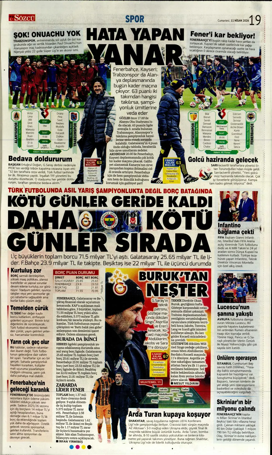 "Devler Osimhen için sırada" | Sporun manşetleri - 12