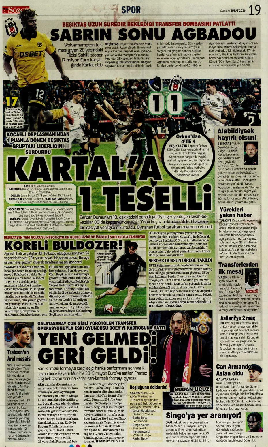 "Transferin son günü Aral Şimşir bombası" | Sporun manşetleri - 3 "Transferin son günü Aral Şimşir bombası" | Sporun manşetleri - 3
