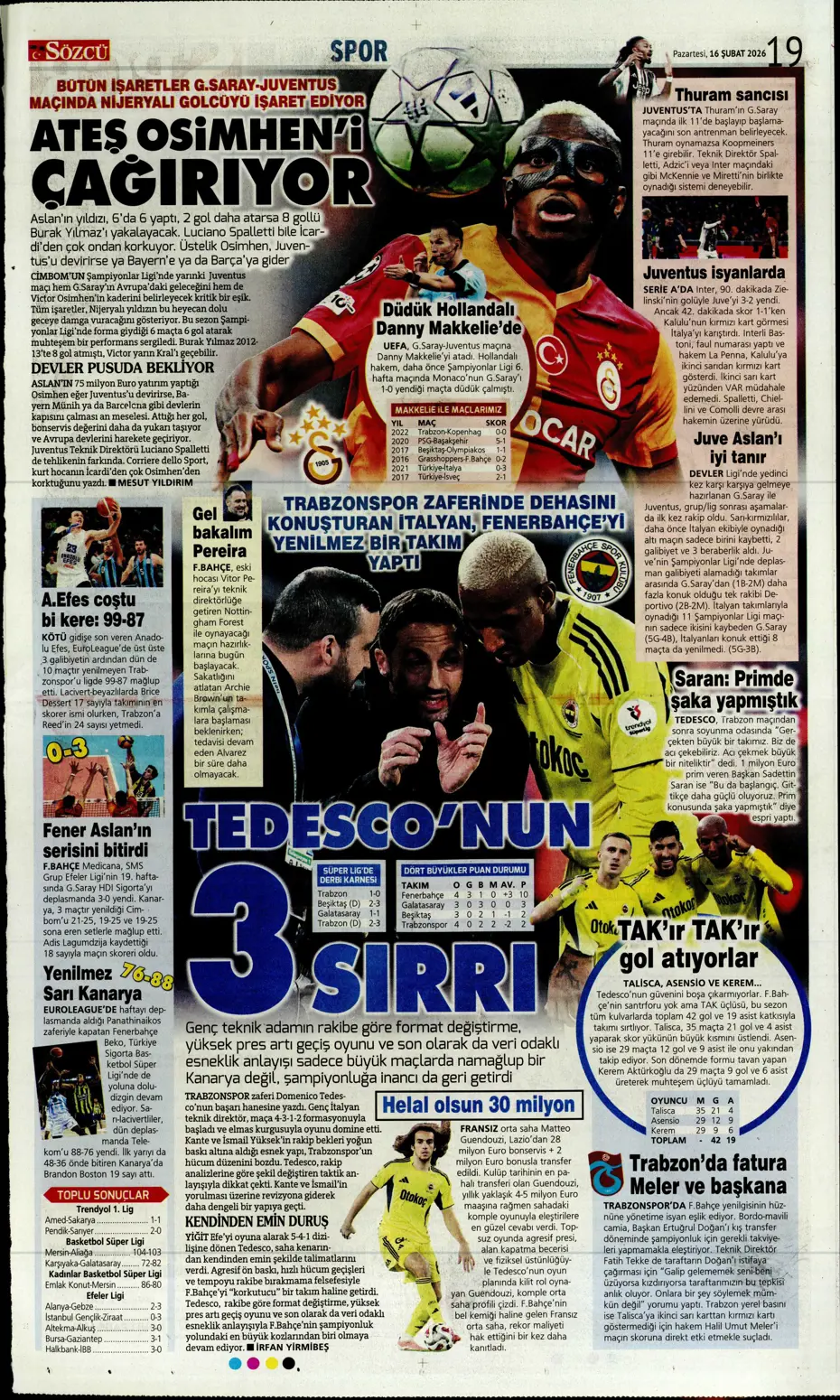 "Galatasaray Fenerbahçe'yi FIFA'ya şikayet ediyor" | Sporun manşetleri - 3