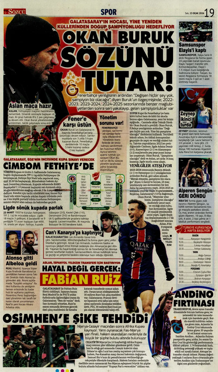 "Elveda! Fenerbahçe'de 20 milyon euroluk ayrılık" | Sporun manşetleri - 11