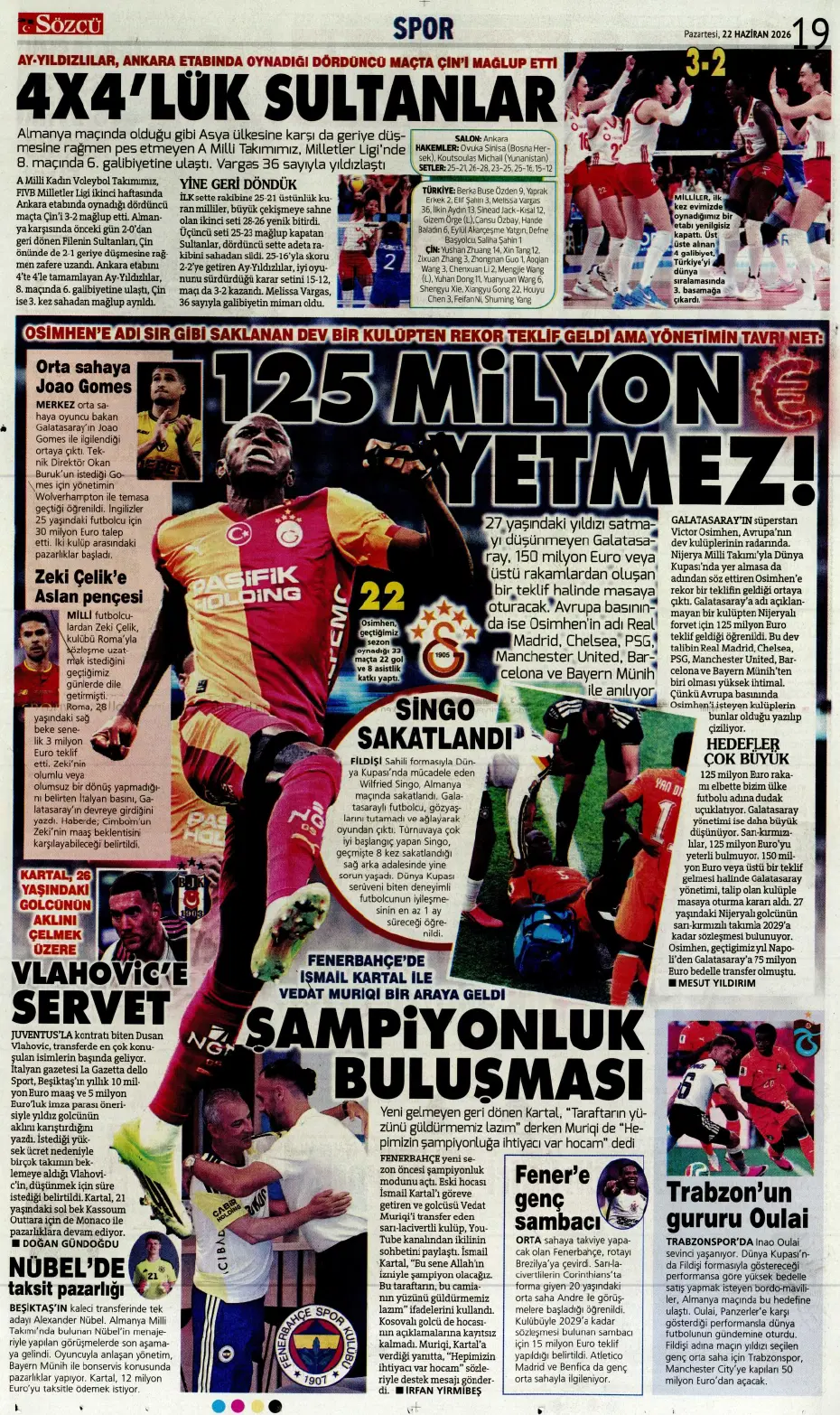İsmail Kartal'dan Sidiki Cherif'le ilgili karar çıktı | Sporun manşetleri - 9 İsmail Kartal'dan Sidiki Cherif'le ilgili karar çıktı | Sporun manşetleri - 9