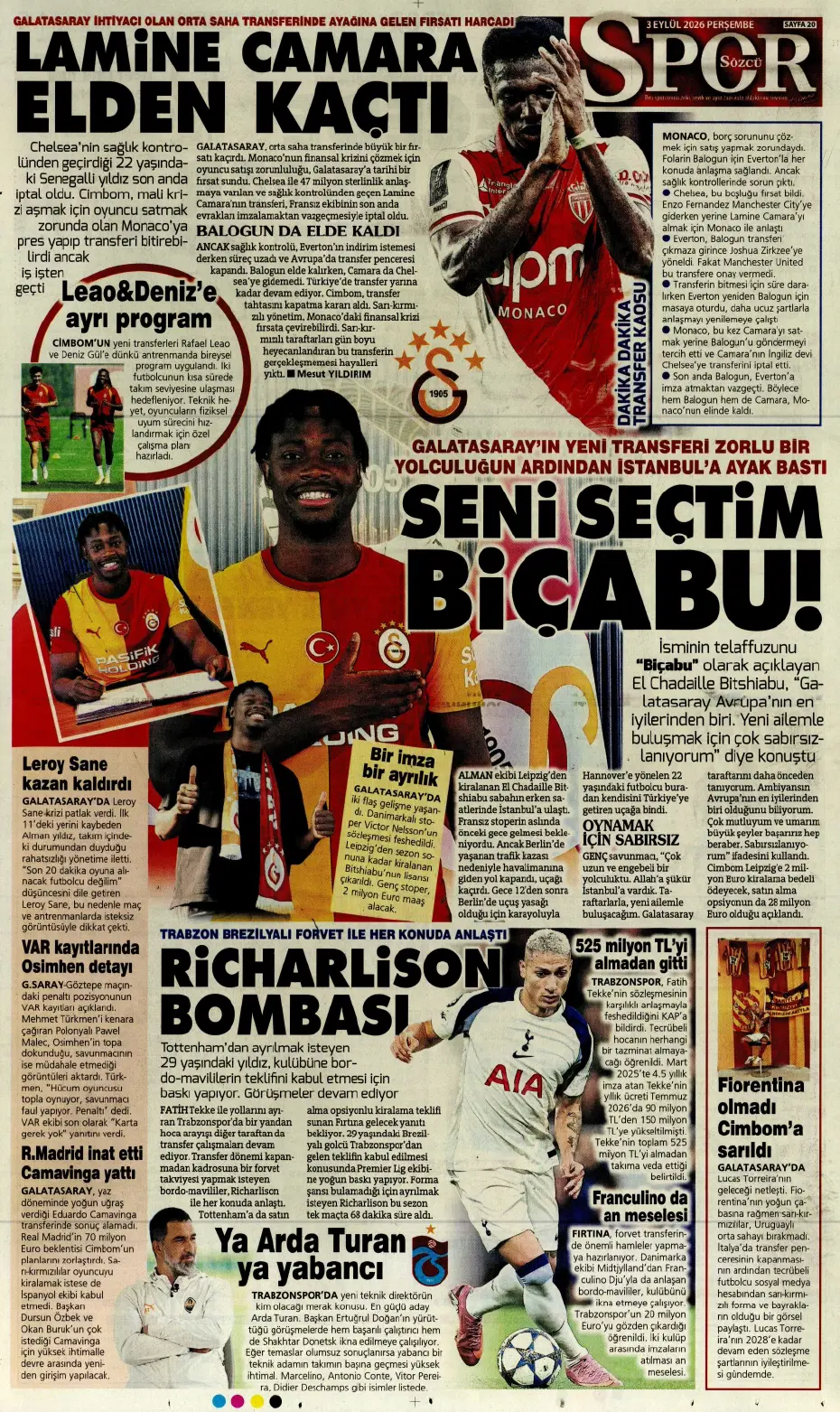 Can Uzun derken 2 isim daha! Fenerbahçe'den son gün bombaları | Sporun manşetleri - 3 Can Uzun derken 2 isim daha! Fenerbahçe'den son gün bombaları | Sporun manşetleri - 3