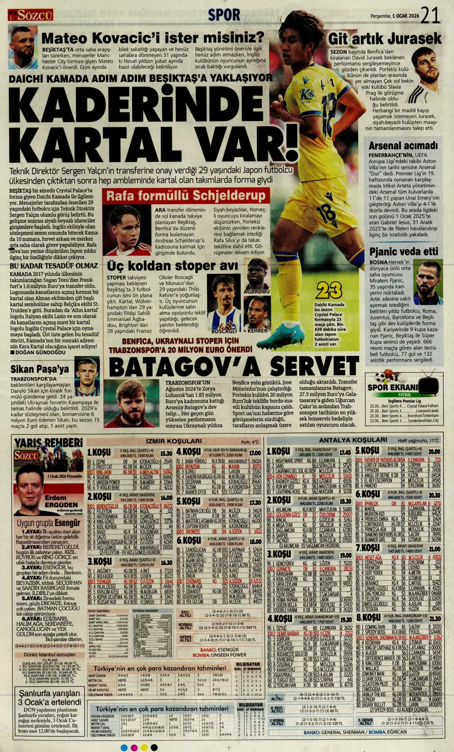 "Tedesco'dan transferde 3 isme olumlu rapor" | Sporun manşetleri - 3