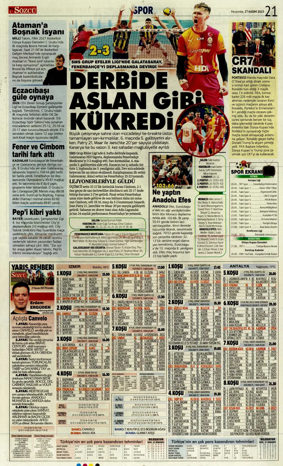 "Galatasaray'ı FIFA virüsü sardı" | Sporun manşetleri - 9