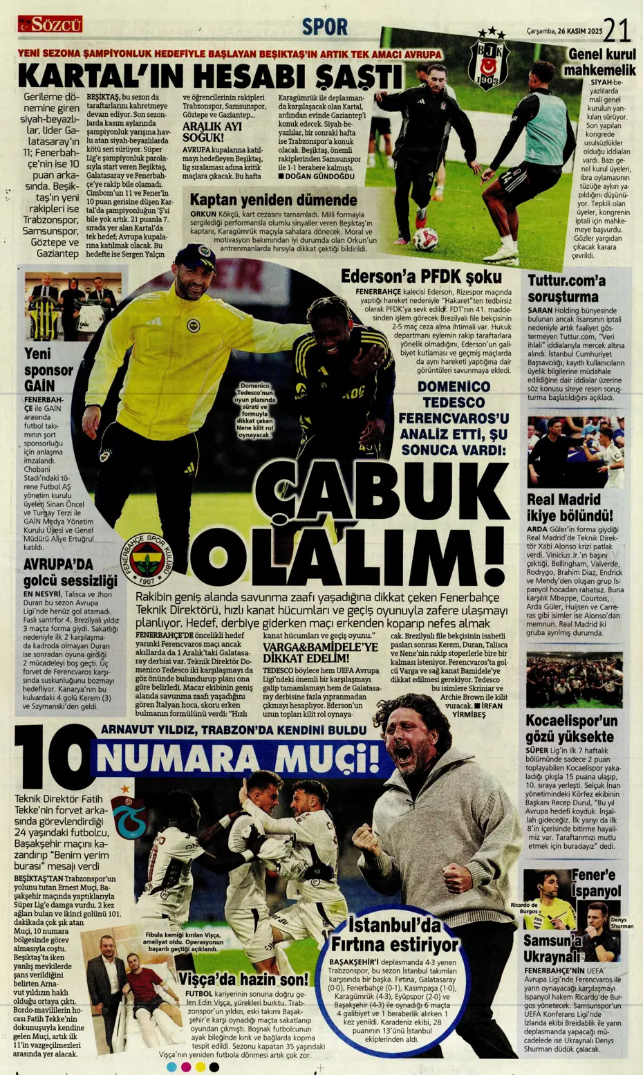 "Galatasaray Şampiyonlar Ligi'nde sakata geldi" | Sporun manşetleri - 9