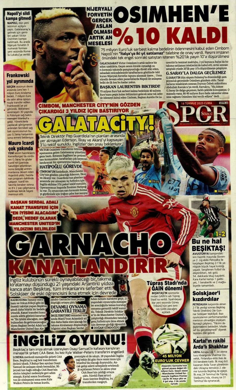 "Fenerbahçe'ye En-Nesyri piyangosu" | Sporun manşetleri - 9