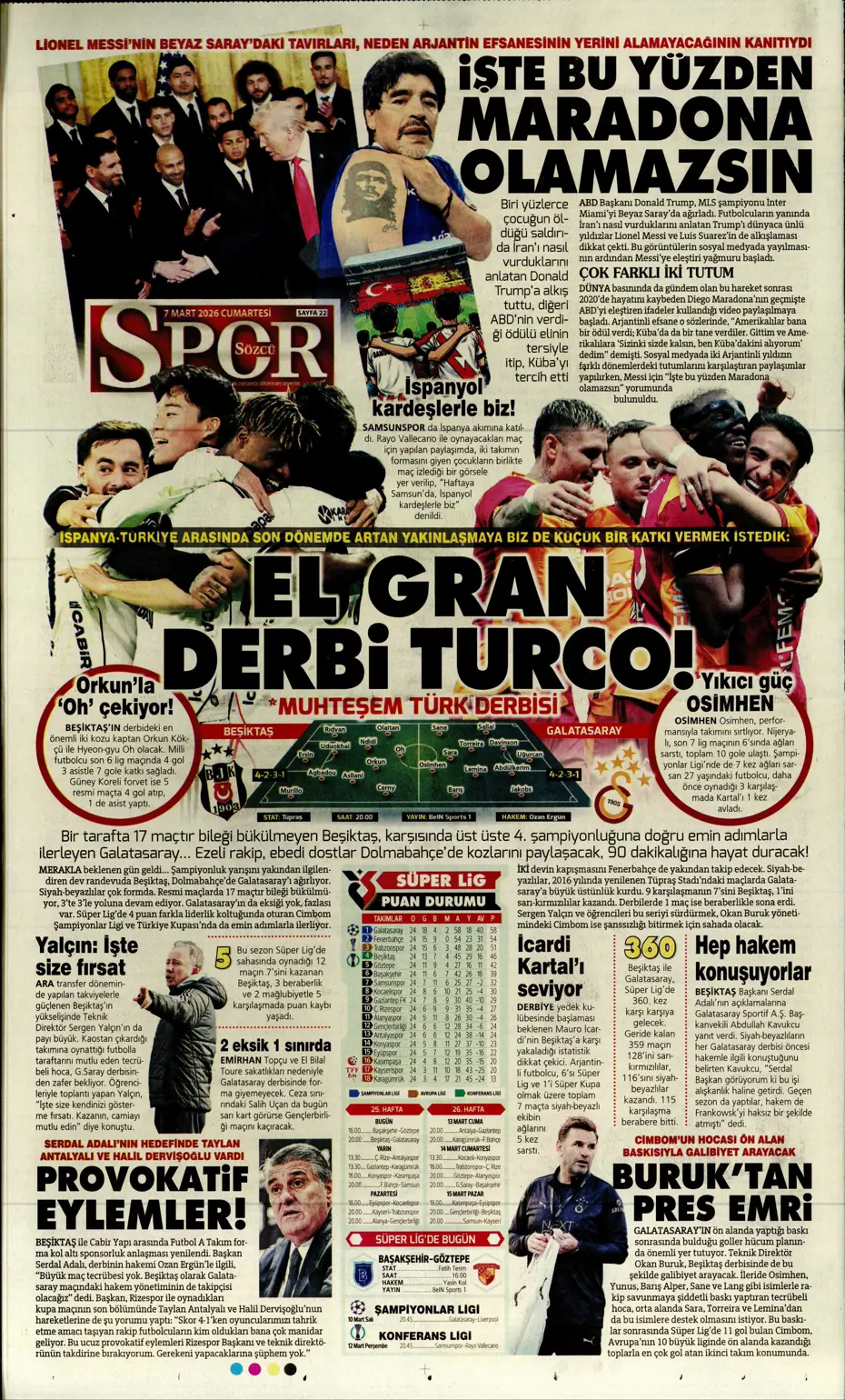 "Tedesco'ya Alman ve İtalyan markajı" | Sporun manşetleri - 7