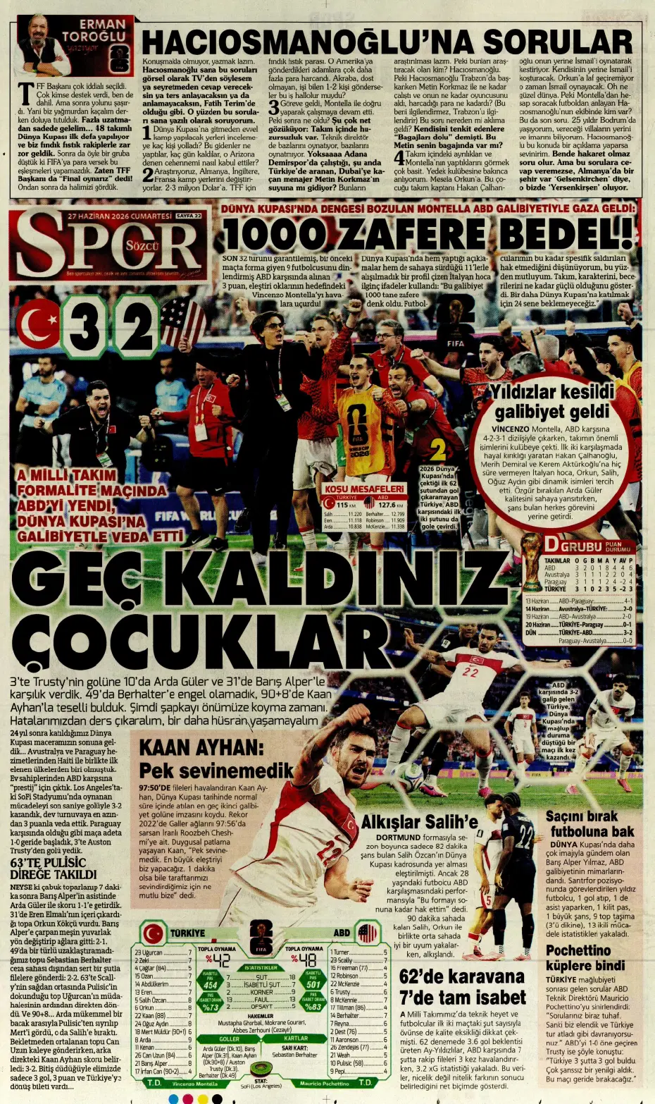 "Fenerbahçe'den bomba hamle: Oyarzabal" | Sporun manşetleri - 11