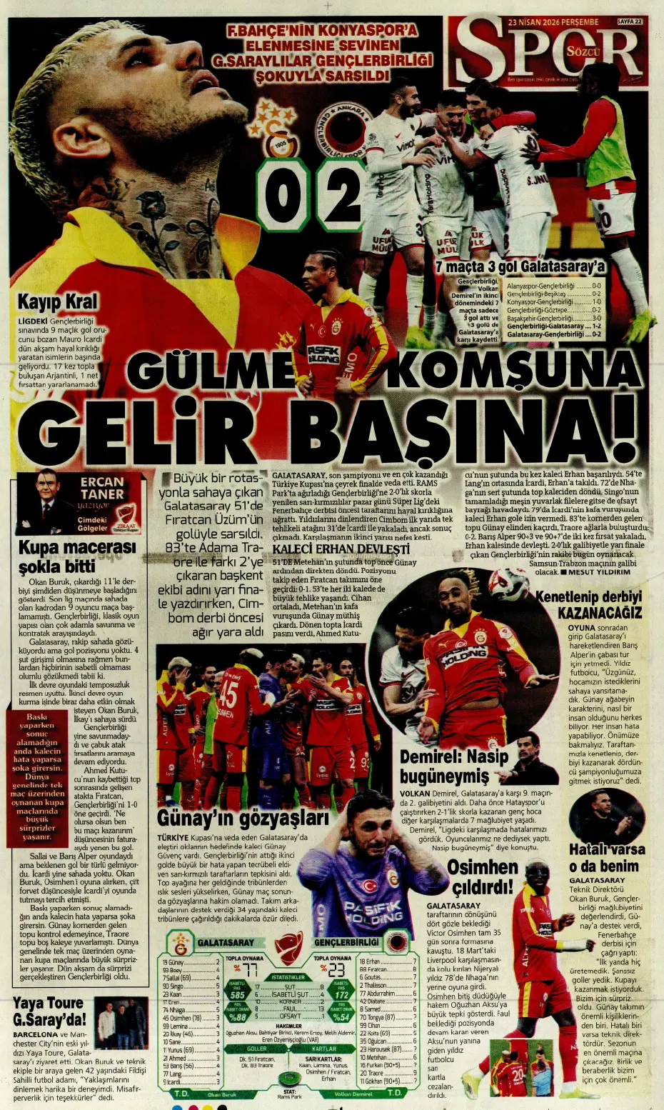 "Koopmeiners Galatasaray'a doğru" | Sporun manşetleri - 11