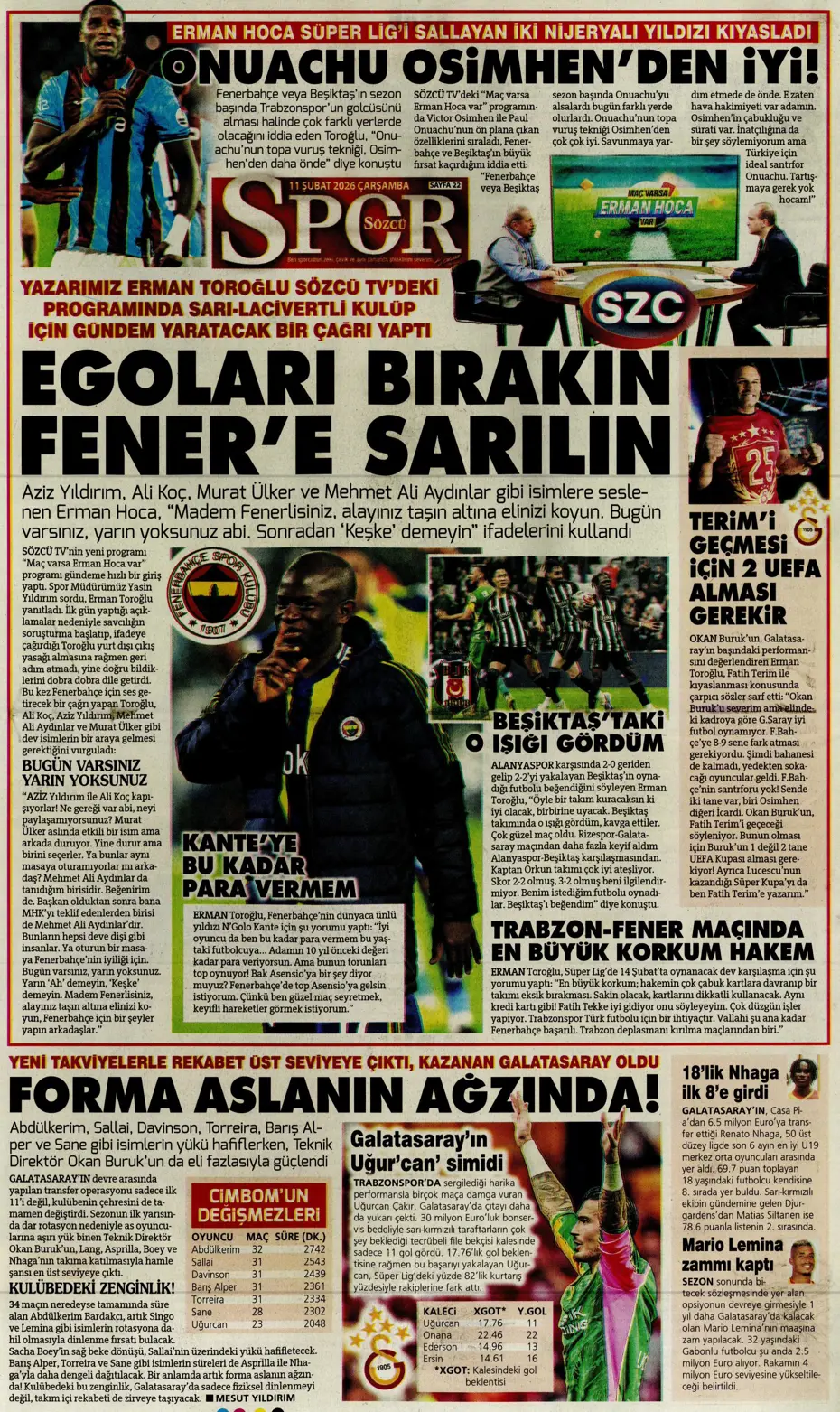 "Lemina ve Icardi için Galatasaray'dan kesin karar çıktı" | Sporun manşetleri - 12 "Lemina ve Icardi için Galatasaray'dan kesin karar çıktı" | Sporun manşetleri - 12