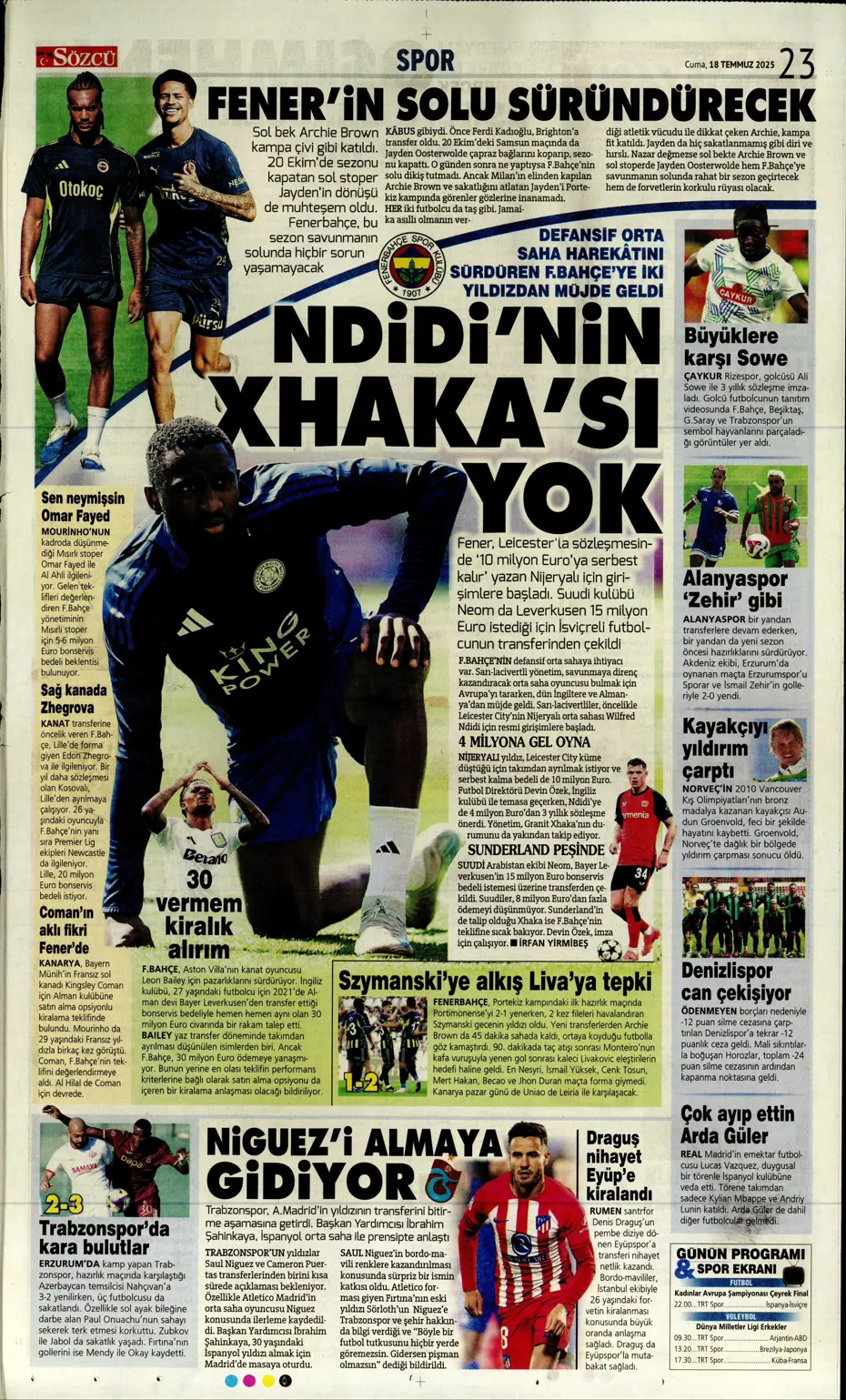 "Fenerbahçe'ye En-Nesyri piyangosu" | Sporun manşetleri - 8