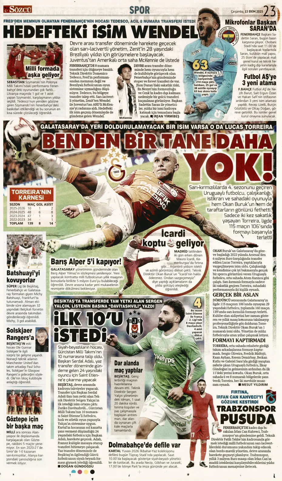 "Gürcistan'a dünyayı dar ettik" | Sporun manşetleri - 8