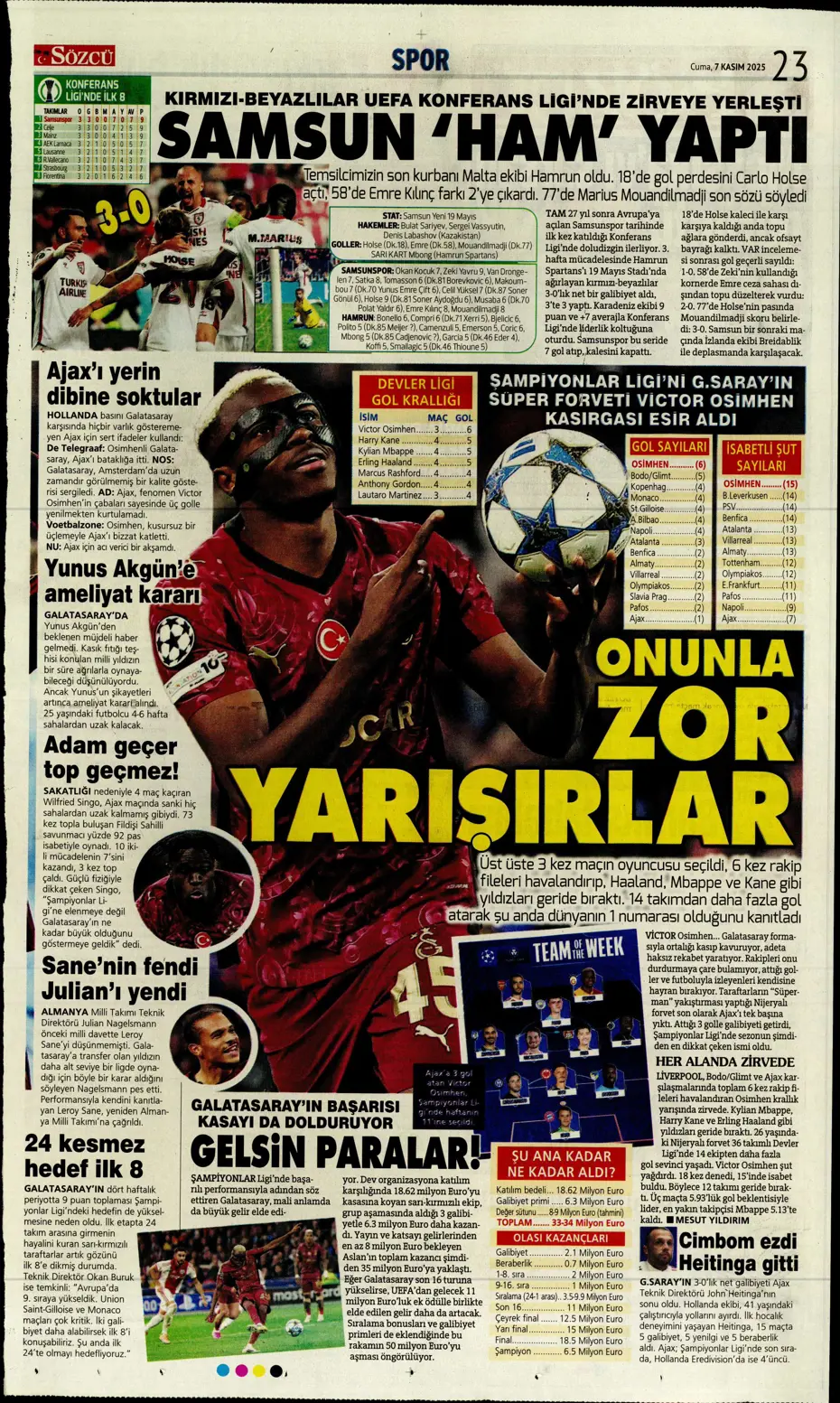 "Hakem Fenerbahçe'nin 2 puanını çaldı" | Sporun manşetleri - 7