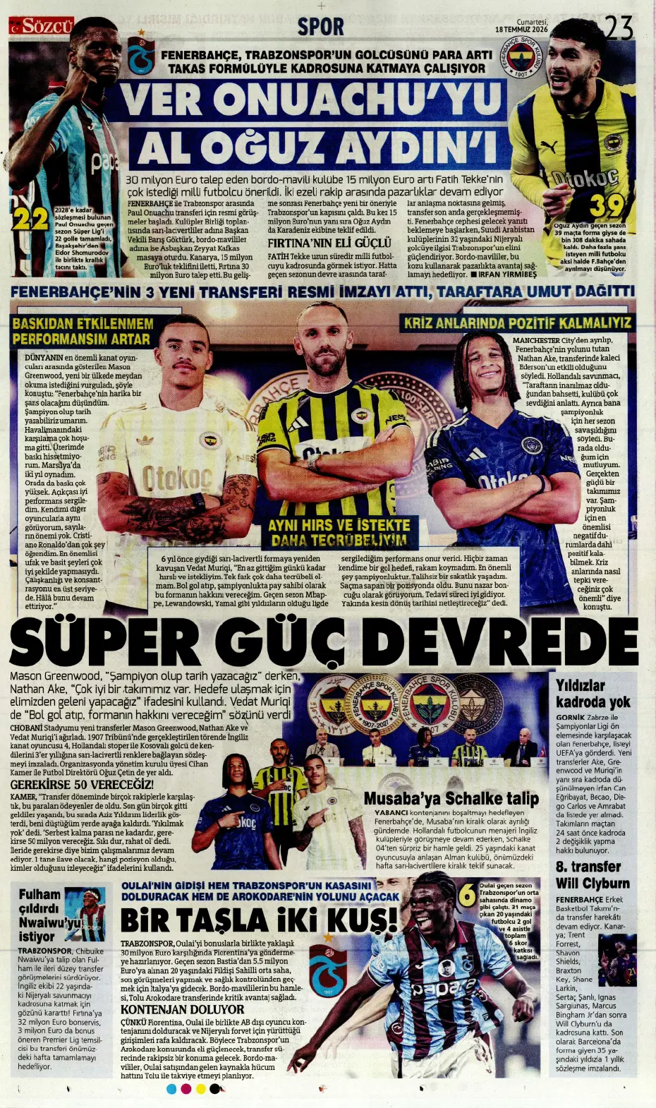 Ve Onuachu'nun bonservisi belli oldu! Fenerbahçe... | Sporun manşetleri - 3