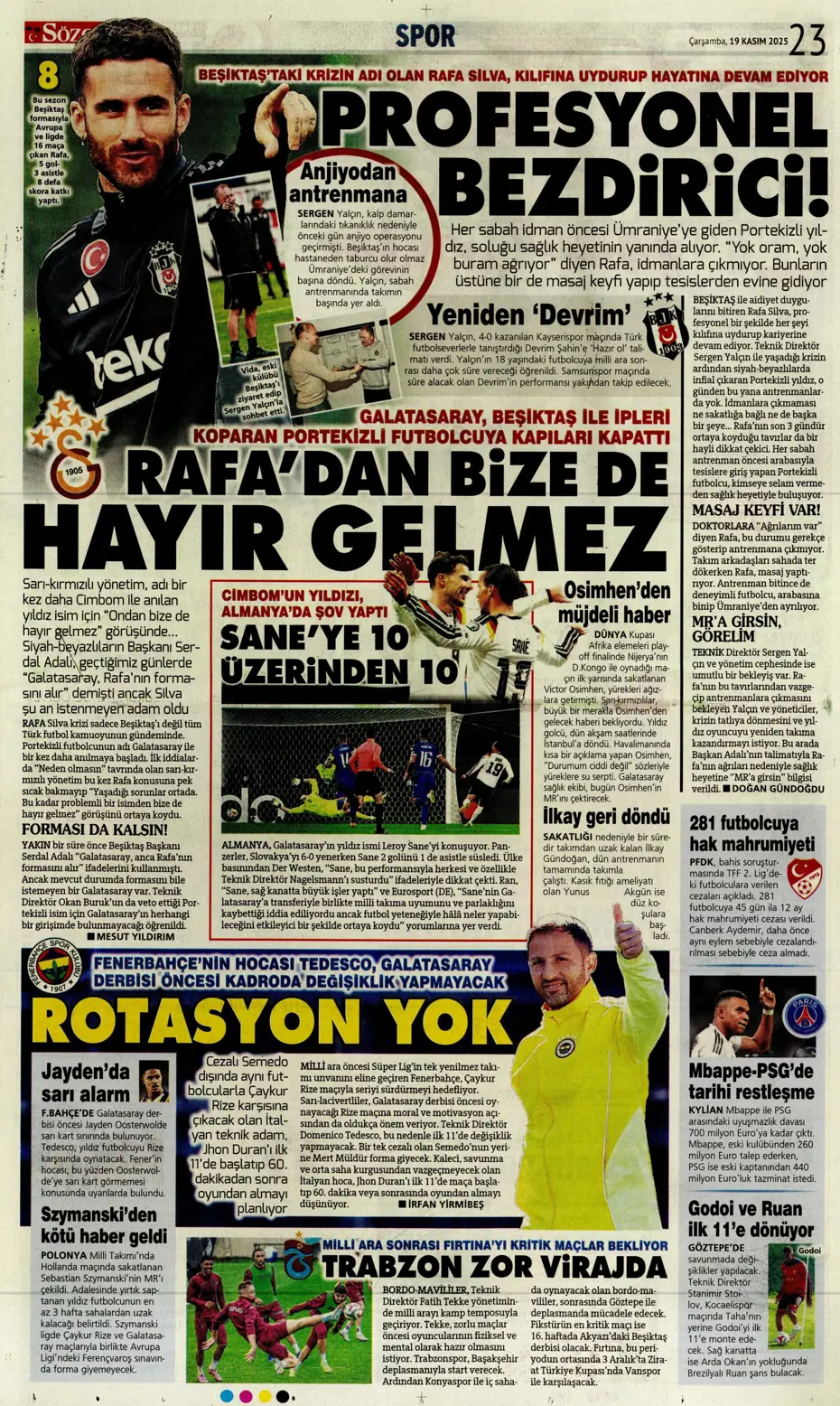 "Bizim Çocuklar Boğa'yı şişledi" | Sporun manşetleri - 7