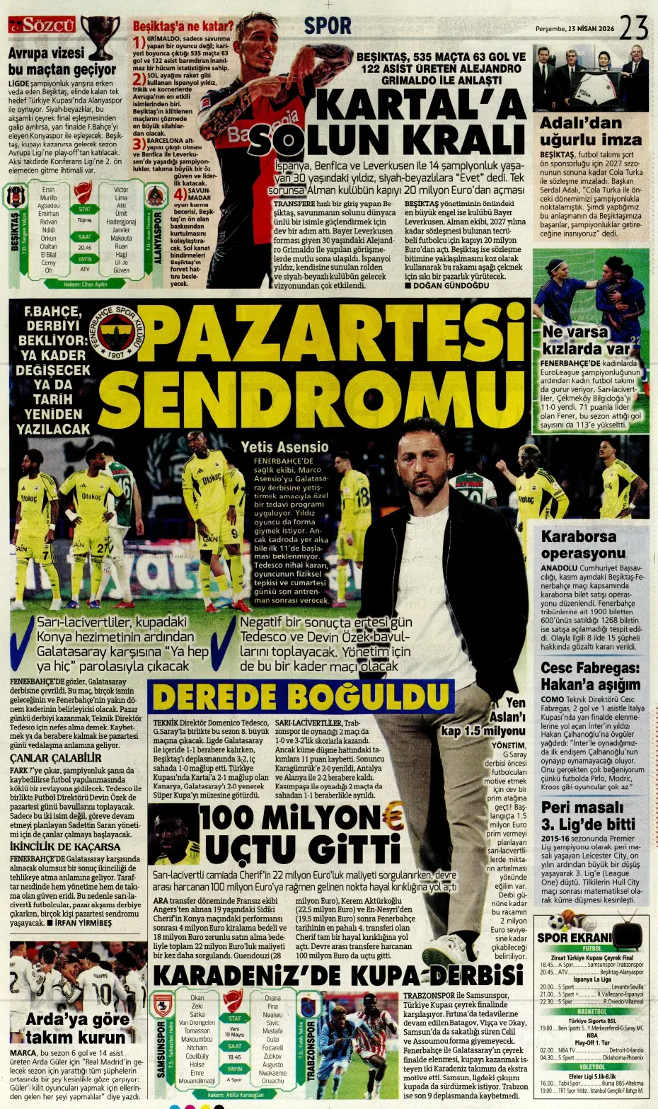 "Koopmeiners Galatasaray'a doğru" | Sporun manşetleri - 7