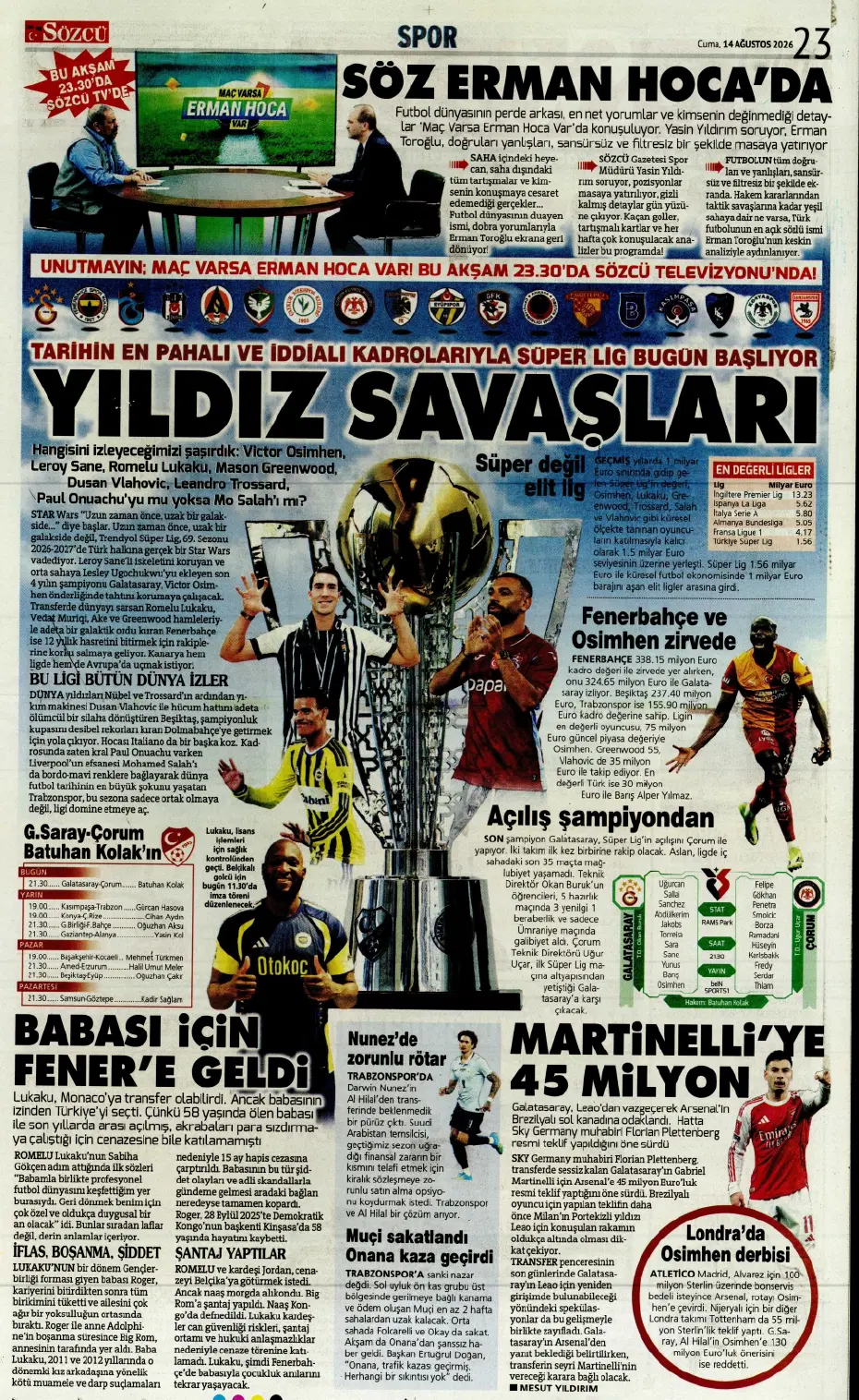 Orkun Kökçü'nün kankası Beşiktaş'a geliyor | Sporun manşetleri - 2