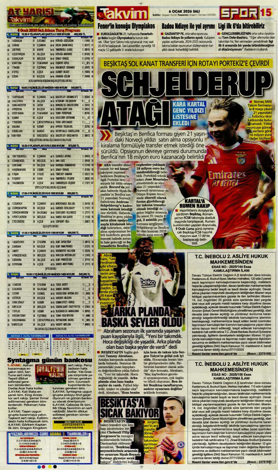 "Lookman Afrika Kupası'ndan direkt İstanbul'a" | Sporun manşetleri - 6 "Lookman Afrika Kupası'ndan direkt İstanbul'a" | Sporun manşetleri - 6