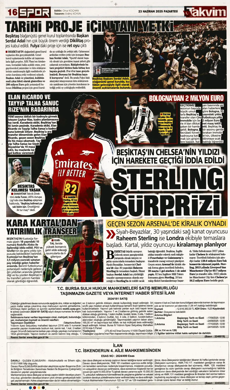 "Fenerbahçe'den Jadon Sancho bombası" | Sporun manşetleri - 6
