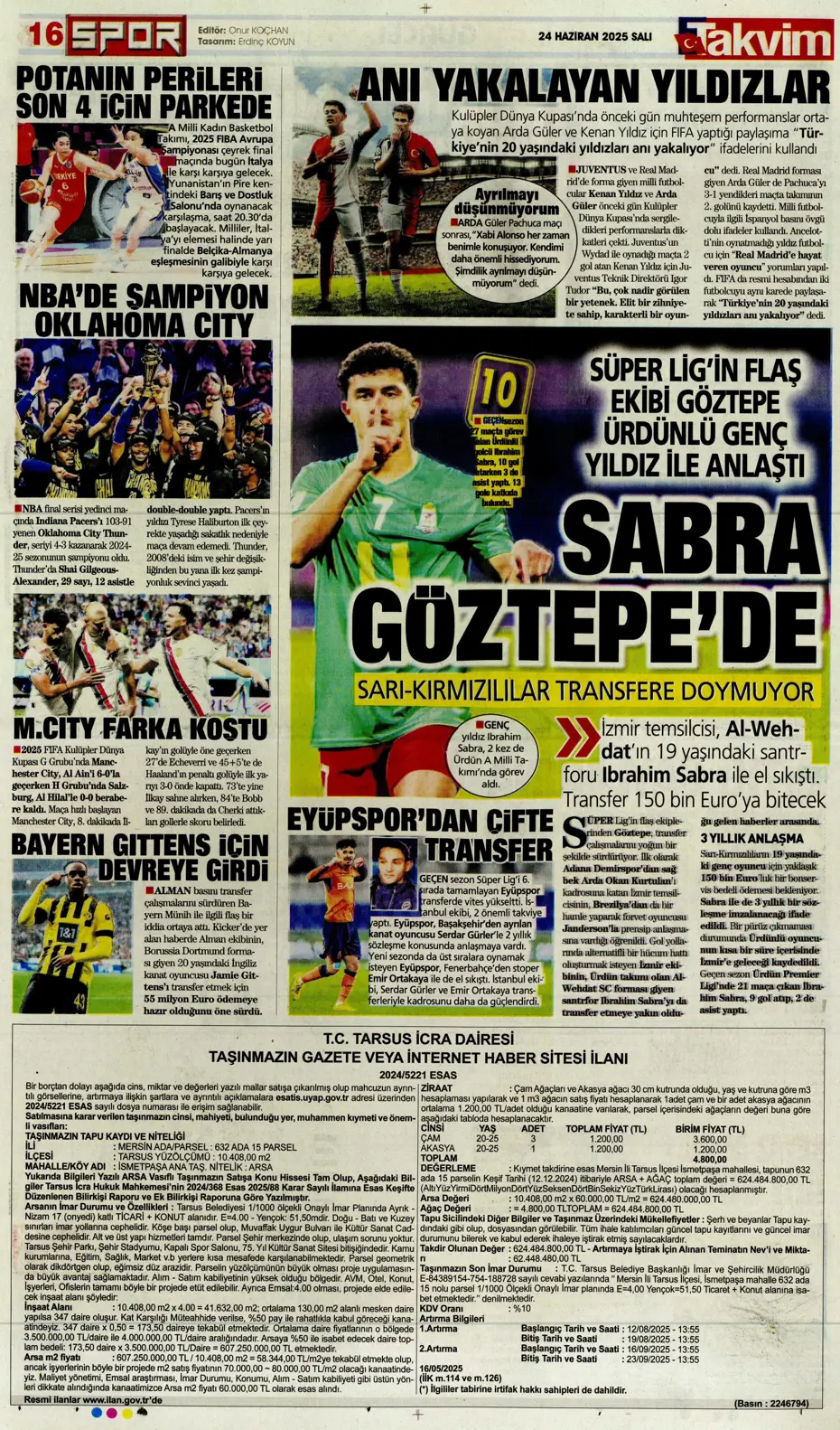 "Victor Osimhen'de son 16 gün" | Sporun manşetleri - 7